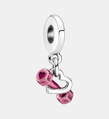 Charm Pendant Haltère & Cœur Pandora