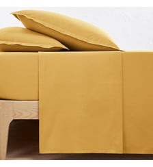 Drap plat uni en percale de coton bio Scenario La Redoute Interieurs
