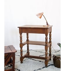 Table d'appoint en chêne massif Francine N°1701 - Produit chiné Debongout