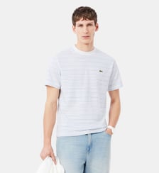 T-shirt coton épais rayé Lacoste