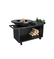 Brasero Island Black 100 Pro Ceramic DG OI4B100C Ofyr