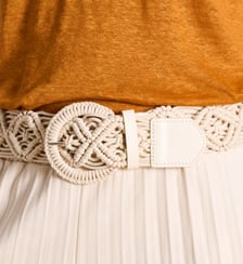 Ceinture large en coton La Fée Maraboutée