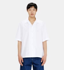 Chemise en popeline stretch avec broderie Oval D Diesel