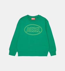 Sweat-shirt à col rond avec logo Diesel Kids