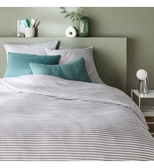 Housse de couette jersey coton/modal, Dolsi gris La Redoute Interieurs