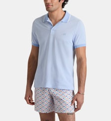 Polo en coton organique couleur changeante uni Vilebrequin