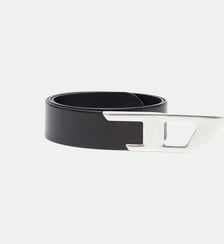 Ceinture 4 cm en cuir avec boucle D en métal Diesel