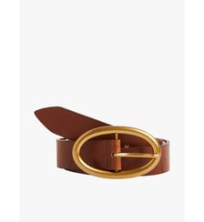 Ceinture violaine en cuir Agnès b.