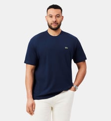 T-shirt Piqué épais coton et lin Lacoste