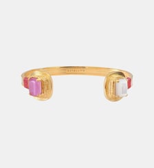 Bracelet jonc ajustable   doré à l'or fin - Soleil Satellite