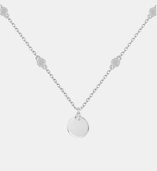 Collier chaîne États d'Âme en Argent avec diamant blanc La Garçonne Diamant