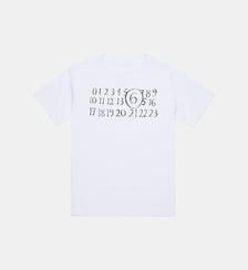 T-shirt avec logo sur la poitrine MM6 Maison Margiela