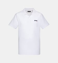 Polo azur en coton piqué Schott
