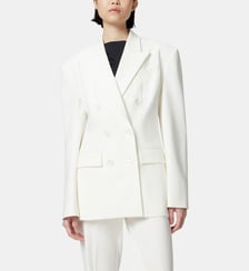 Blazer élégant double boutonnage avec couture en tissu Pinko
