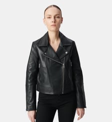 Blouson en cuir d'agneau Ikks