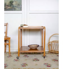 Desserte en bois aux pieds galbés Henriette N°192- Produit chiné Debongout