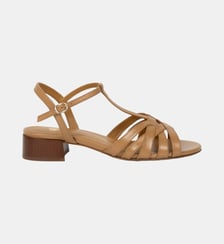 Sandales à Talon Capri Cuir d Agneau Bobbies