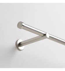 Tringle à rideaux ALMA  À compléter avec les supports, embouts et raccords de votre choix Madura