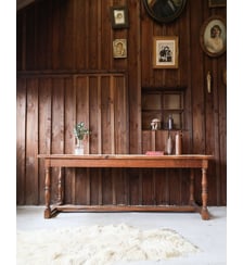 Grande table de ferme en chêne Romy N°547- Produit chiné Debongout