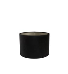 Abat-jour Velours - Noir - 30x30x21cm Light & Living