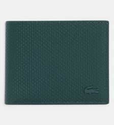 Petit portefeuille Chantaco en cuir piqué Lacoste