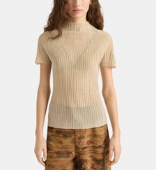T-Shirt mirada en lurex mélange points Momonì