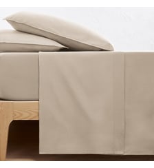 Drap plat uni en coton lavé La Redoute Interieurs
