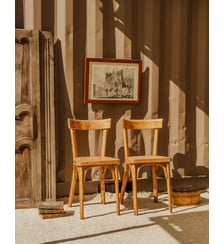 Paire de chaises en bois Claude N°1492- Produit chiné Debongout