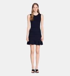 Robe courte en maille fantaisie Sandro