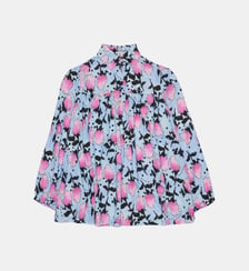 Chemise à motif fleuri à manches longues Marni