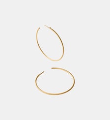 Boucles d’oreilles en argent 925 dorées 18K avec texture Aristocrazy