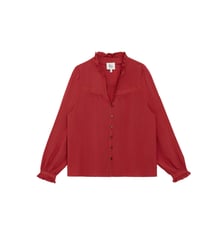 Blouse manches longues col v uni BOWEN La Petite Etoile