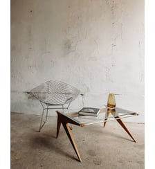 Table basse en chêne Louis Paolozzi Donna N°710- Produit chiné Debongout