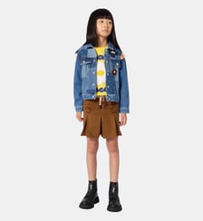 Jupe-short en suede Marc Jacobs Kids