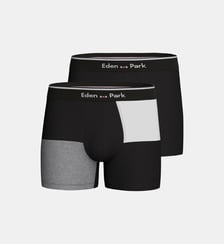 2Pack Boxer Tricolore+UniNOIR/MULTICOLORE5MEDIUM Eden Park