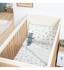 Housse de couette enfant, en coton biologique, imprimé animaux La Redoute Interieurs