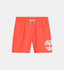 Short de bain uni avec slip Timberland