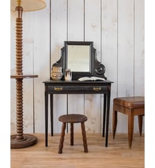 Coiffeuse en bois noir Louise N°258- Produit chiné Debongout