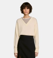 Pull 2 en 1 laine et cahemire Sandro