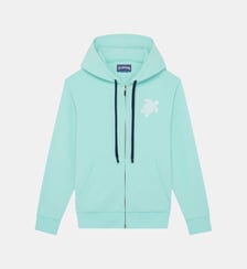 Sweat en coton à fermeture éclair Tortue brodée Vilebrequin
