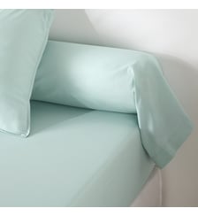 Taie de traversin unie en coton lavé La Redoute Interieurs