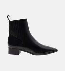 Pablo - Bottines En Cuir Veau Lisse Noir Parallèle
