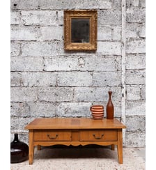 Table basse style campagne Léonie N°1113- Produit chiné Debongout
