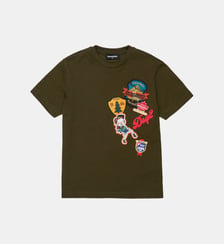 T-shirt avec logo et patch appliqués Dsquared2
