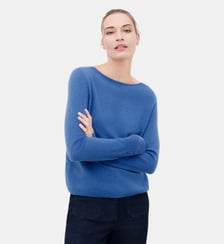 Pull mzoan 100% cachemire - Motif uni - Coupe droite Caroll