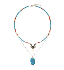 Collier multirangs de perles avec pendentifs centraux RANCH Hipanema
