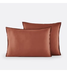 Taie d'oreiller en satin de coton lavé, 118 fils La Redoute Interieurs