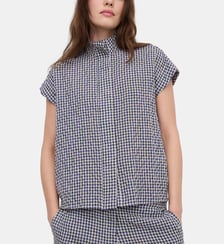 Chemise en tissu seersucker à carreaux vichy Adolfo Dominguez