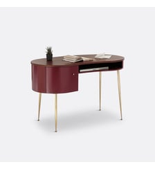 Bureau vintage plaqué noyer La Redoute Interieurs