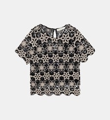Top manches courtes col rond imprimé floral TOEL La Petite Etoile